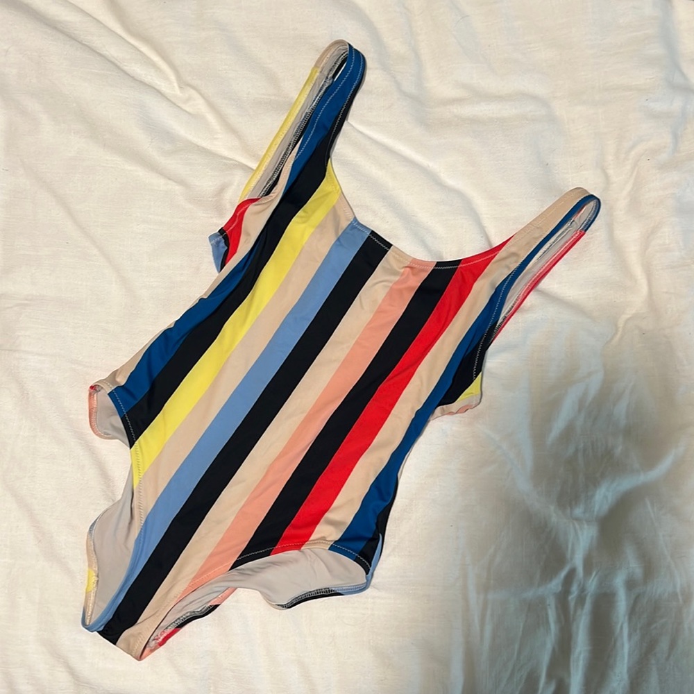 Solid & and Striped one piece swimsuit